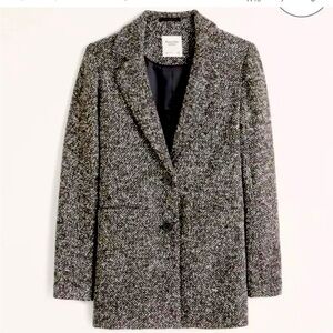 Women's Heavyweight Textured Blazer Coat NEW